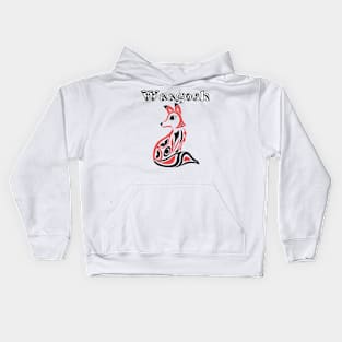 Indigenous Fox (Waagosh) Kids Hoodie